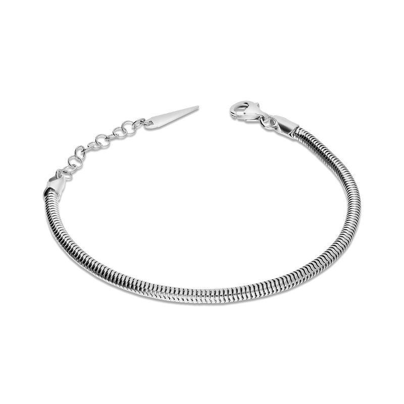 Stříbrný náramek snake ryzost 925 | iSezam.cz