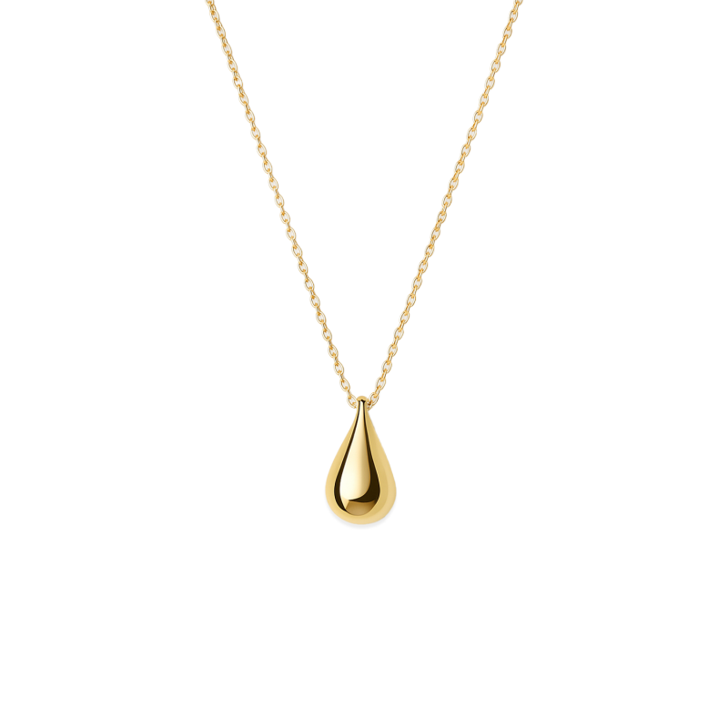 Zlatý Náhrdelník s Kapkou Minimalistický Design - iSezam.cz
