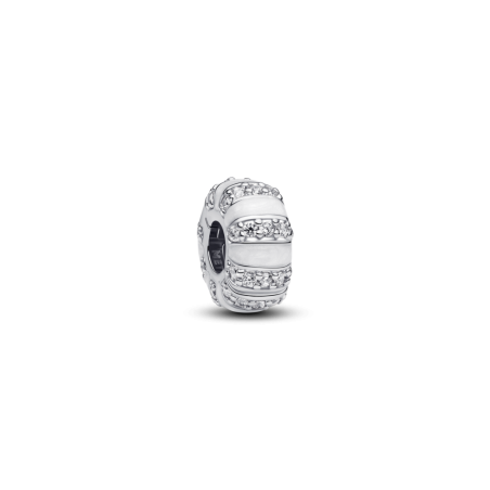 Srebrny Charms Klips Pandora Emalia i Kamienie 793785C01 - JubilerSezam.pl