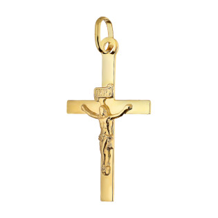 Zlatý Křížek s Pánem Ježíšem ryz. 585 | iSezam.cz