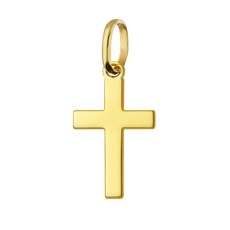 Złoty Krzyżyk Kwadratowy pr. 585 - Minimalistyczny Design - JubilerSezam.pl