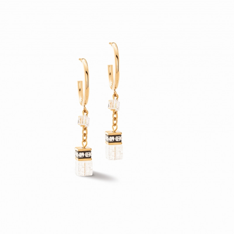 Kolczyki Coeur de Lion White-Gold ze Stali - JubilerSezam.pl