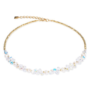 Naszyjnik Coeur de Lion Crystal-Gold - Stal pozłacana, perły - JubilerSezam.pl