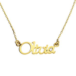 Zlatý náhrdelník se jménem Olivia | iSezam.cz