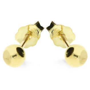 Zlaté náušnice kuličky 3mm ryzost 375 | iSezam.cz