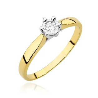 Zásnubní prsten Soliter Magic ze zlata pr. 585 s diamantem | iSezam.cz