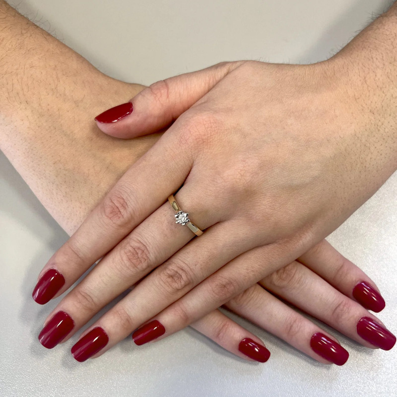 Zásnubní prsten Soliter Magic ze zlata pr. 585 s diamantem | iSezam.cz
