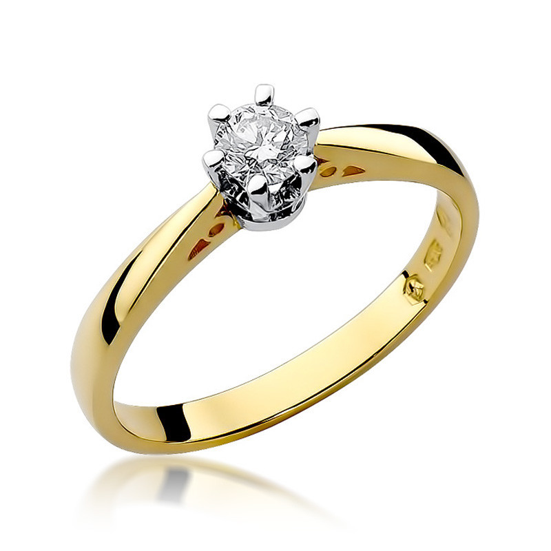 Zásnubní prsten s diamantem ROYAL BE-234-25 ryzost 585