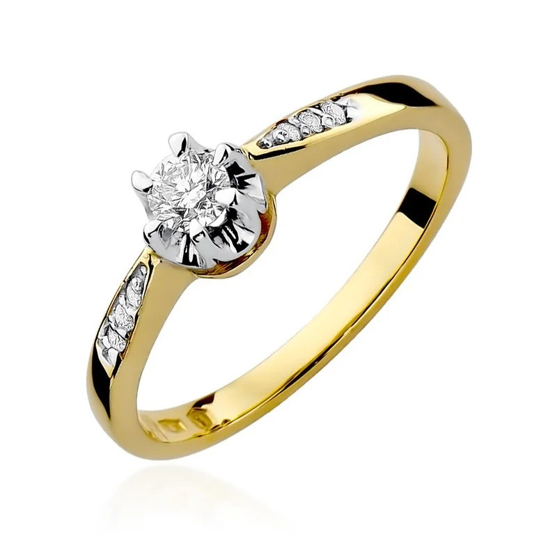 Zásnubní prsten Royal s diamanty ryzosti 585 - iSezam.cz