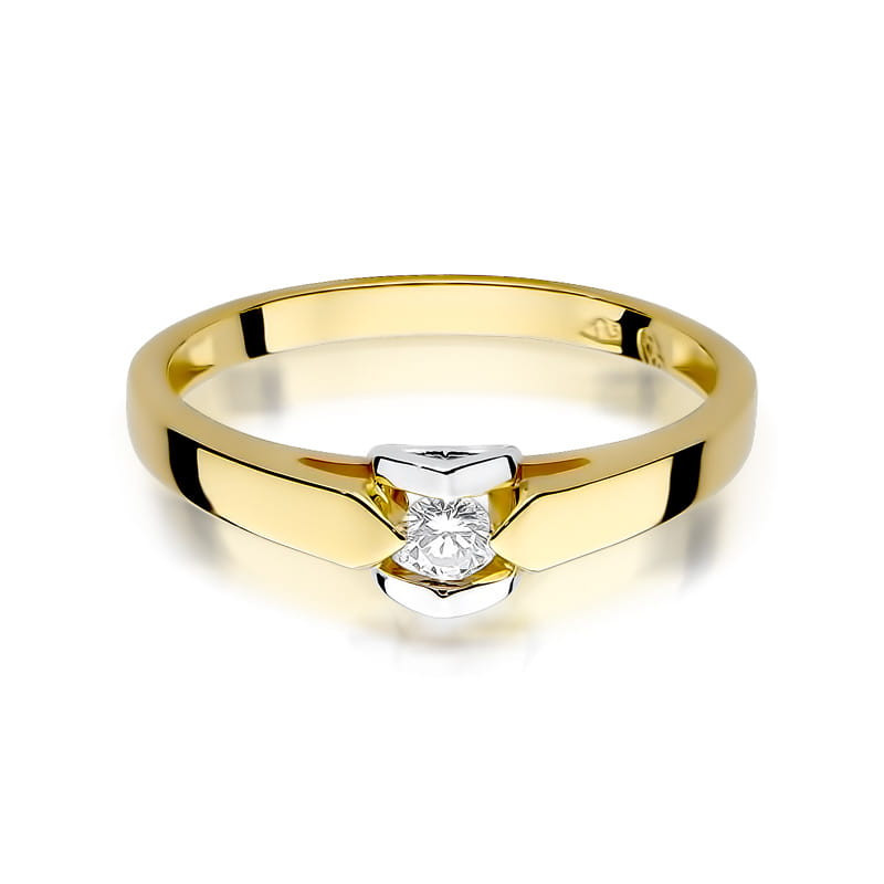 Prsten s diamantem AMADO ryzost 585