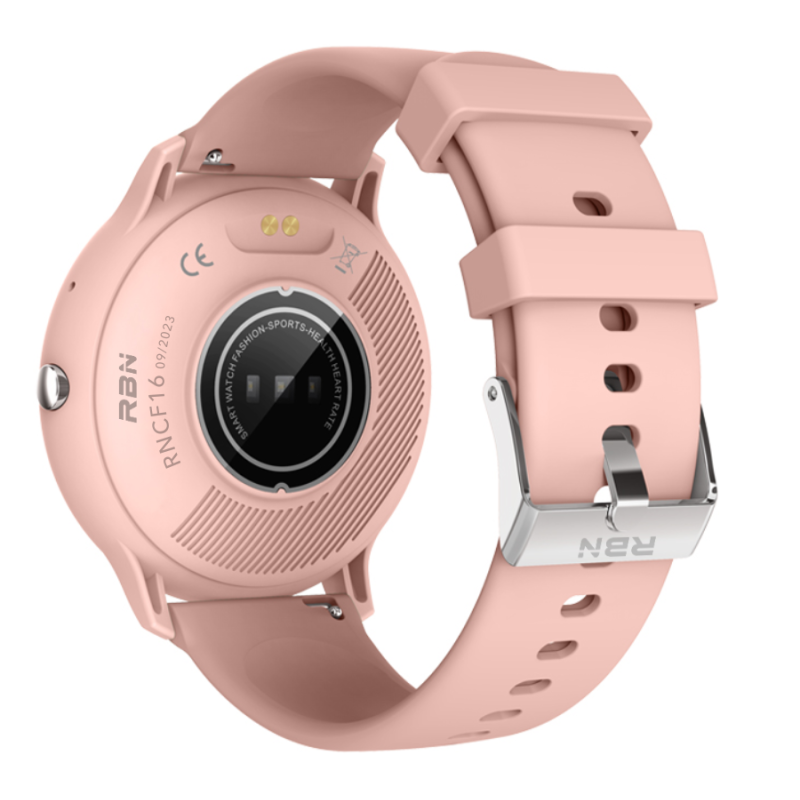 Różowy Smartwatch Rubicon RNCF16 - Polska Aplikacja i Menu