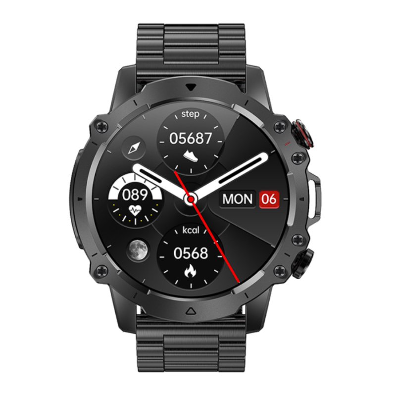 Smartwatch Rubicon RNCF18 Czarny - Pulsometr, Bluetooth - JubilerSezam.pl