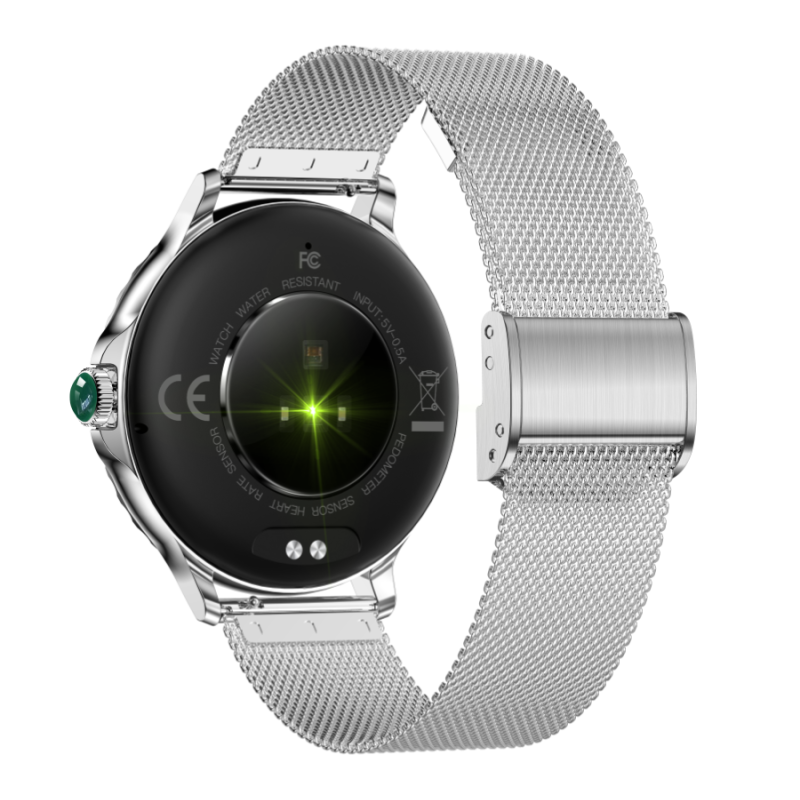 Smartwatch Rubicon RNCF19 Srebrny - Bluetooth Call - JubilerSezam.pl