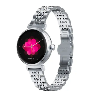 Smartwatch Rubicon RNCF21 Srebrny AMOLED + Zielony Pasek - JubilerSezam.pl