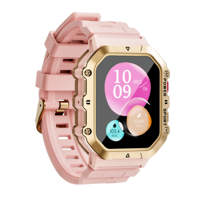 Różowy Smartwatch Rubicon RNCF28 SMARUB290 - JubilerSezam.pl