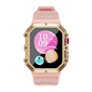 Różowy Smartwatch Rubicon RNCF28 SMARUB290 - JubilerSezam.pl