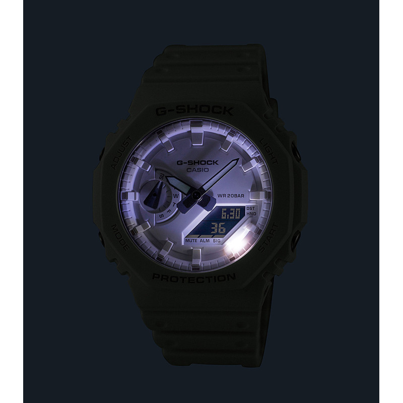 Zegarek Casio G-Shock GA-2100-7A7ER Biały - JubilerSezam.pl