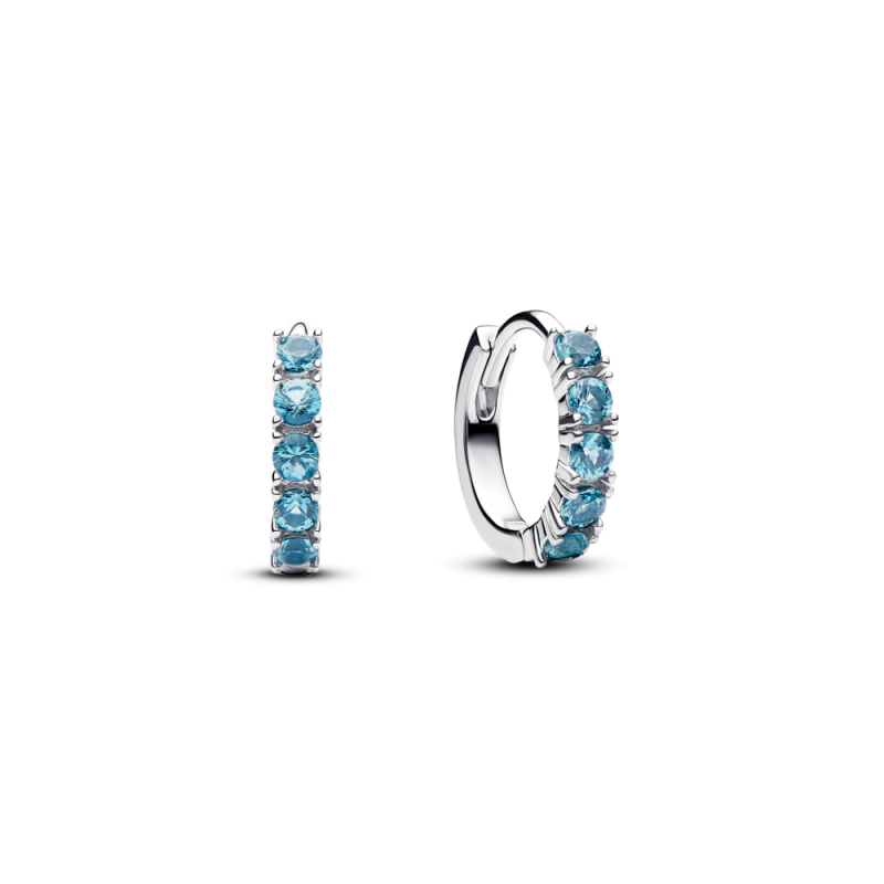 Pandora stříbrné náušnice huggie 293849C01