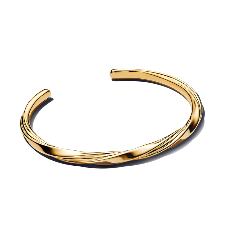 Otwarta bransoletka Pandora bangle o delikatnym splocie 563869C00