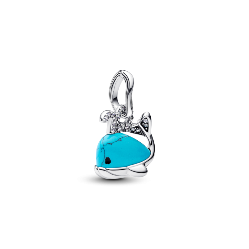 Charms-přívěsek Pandora Tyrkysová velryba 793822C01