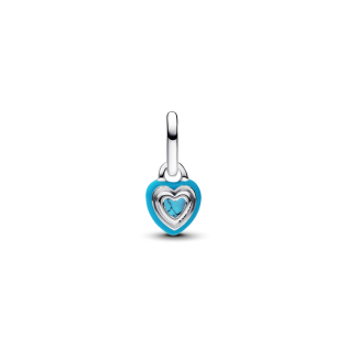 Charms Pandora Turkusowe Serce Srebro 925 - JubilerSezam.pl