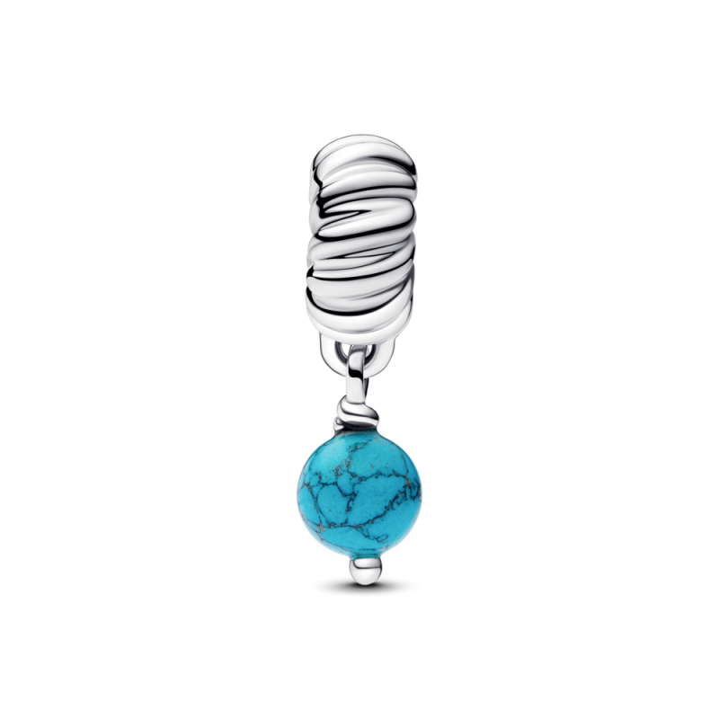 Charm přívěsek Pandora tyrkysová koule 793901C01