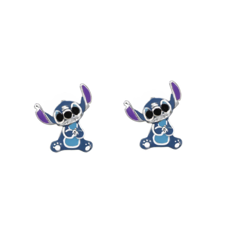 Stříbrné náušnice Disney Stitch pro dívky | iSezam.cz