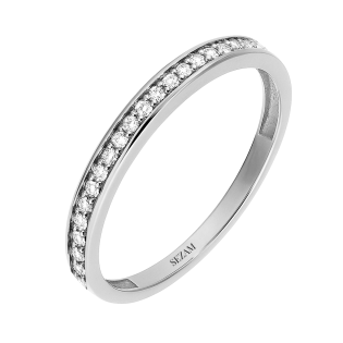 Prsten z bílého zlata s diamanty Rings | iSezam.cz