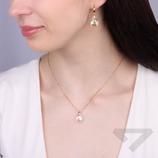Pozlacené náušnice Spark Two Faces Gold KWG643316CSH - iSezam.cz