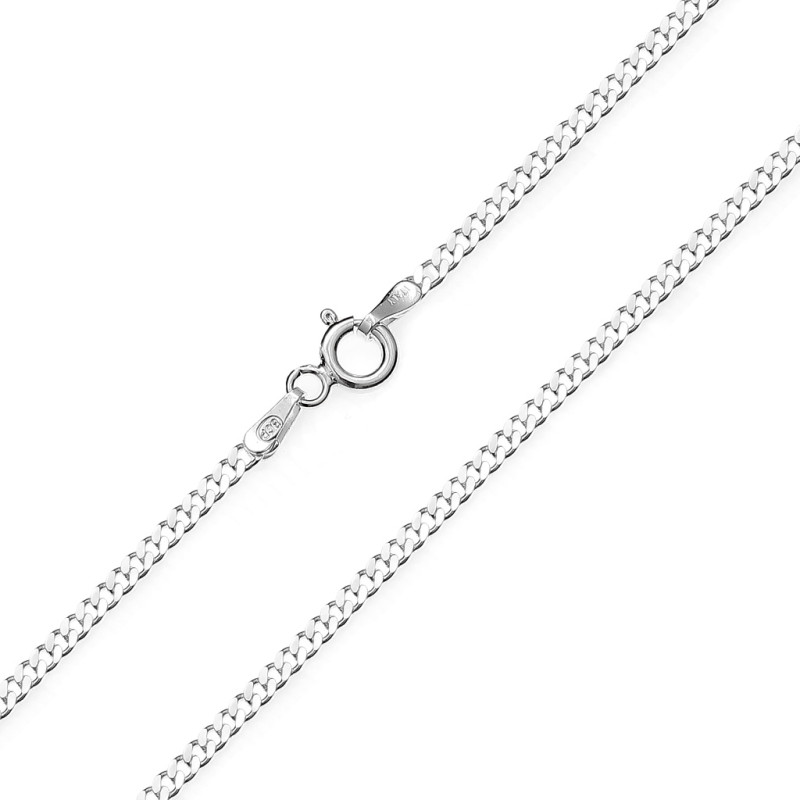 Zesílený řetízek vzor panceř 1 mm, stříbro 925