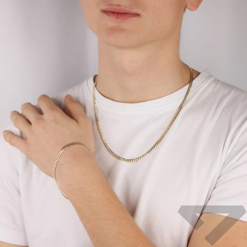 Zlatý náramek pancíř