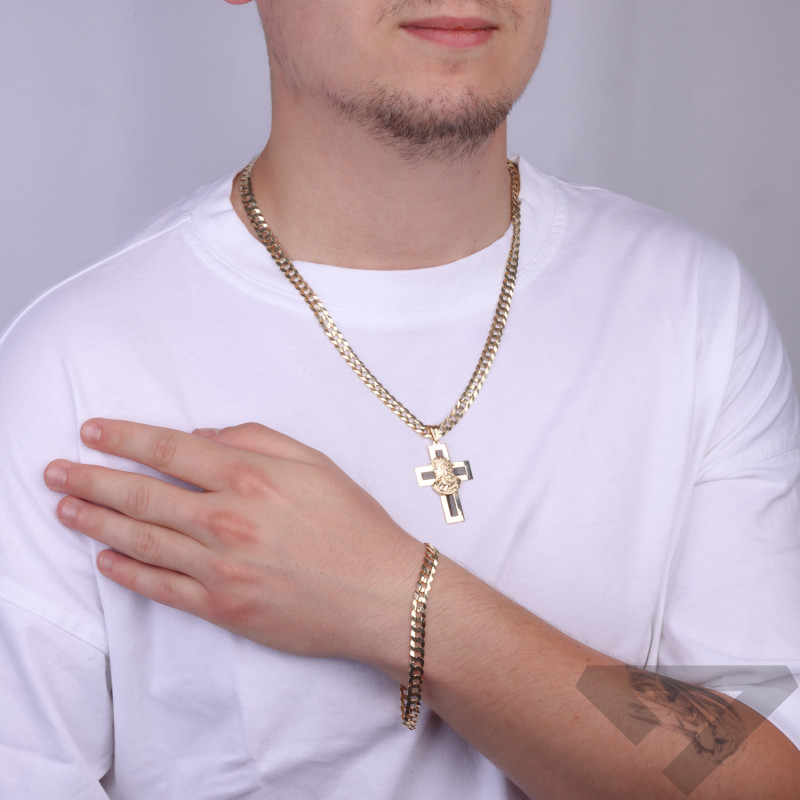 Zlatý řetízek vzor panceř 6,5 mm | iSezam.cz