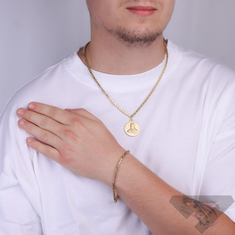 Zlatý řetízek královský vzor