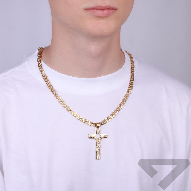 Zlatý řetízek fantazie pro muže ryzost 585 | iSezam.cz