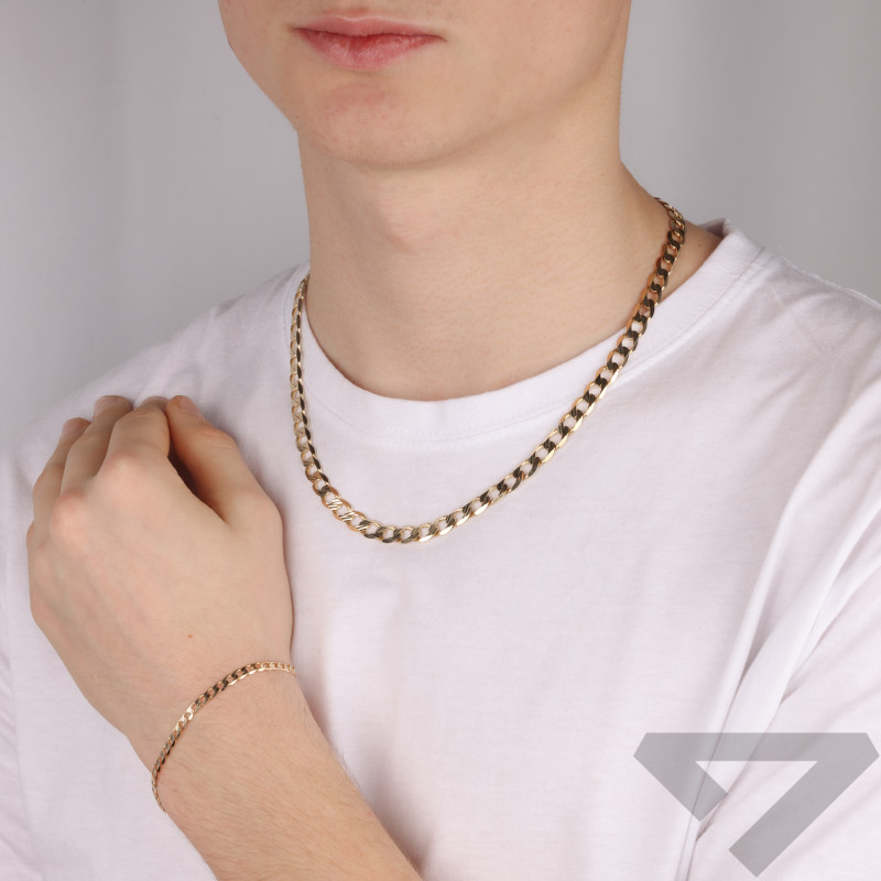 Zlatý řetízek pancer ryzost 585