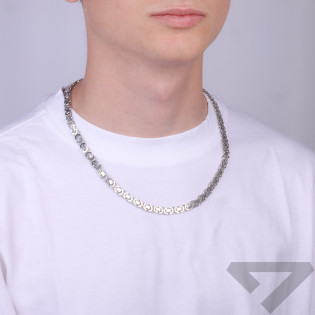 Stříbrný řetízek rhodiovaný byzantina