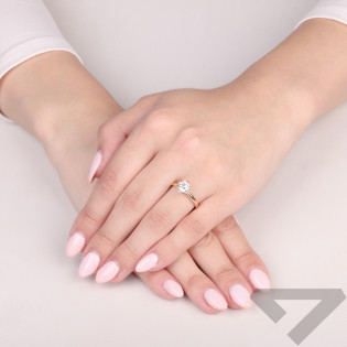 Zásnubní prsten se žlutým a bílým zlatem a diamantem 1,03 ct | iSezam.cz