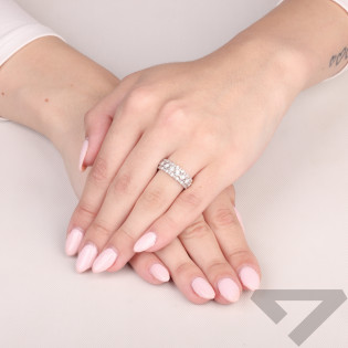 Zlatý prsten s diamanty Line | iSezam.cz