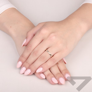Zlatý prsten s diamanty RINGS | iSezam.cz