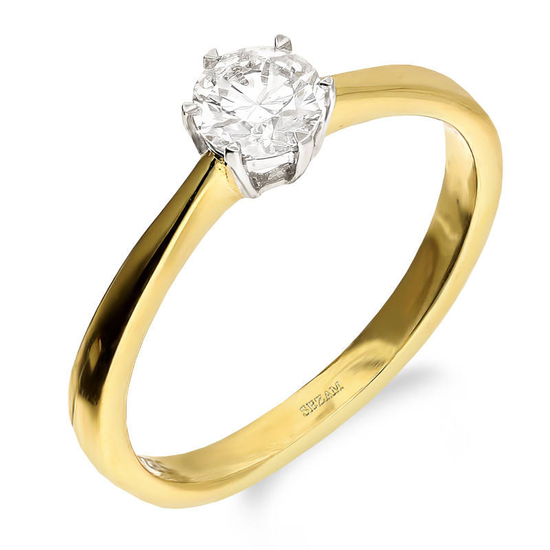Zásnubní prsten s laboratorním diamantem 0,42 ct | iSezam.cz