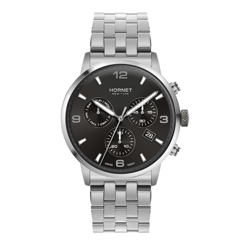 Hornet Performance Gerald — stalowy zegarek męski chronograf