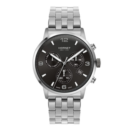 Hornet Performance Gerald — stalowy zegarek męski chronograf