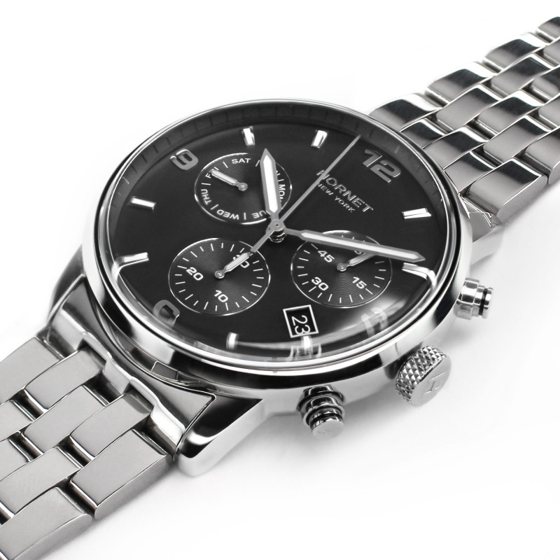 Hornet Performance Gerald — stalowy zegarek męski chronograf