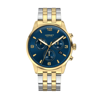 Hornet Performance Majestic — złoto-srebrny zegarek męski chronograf