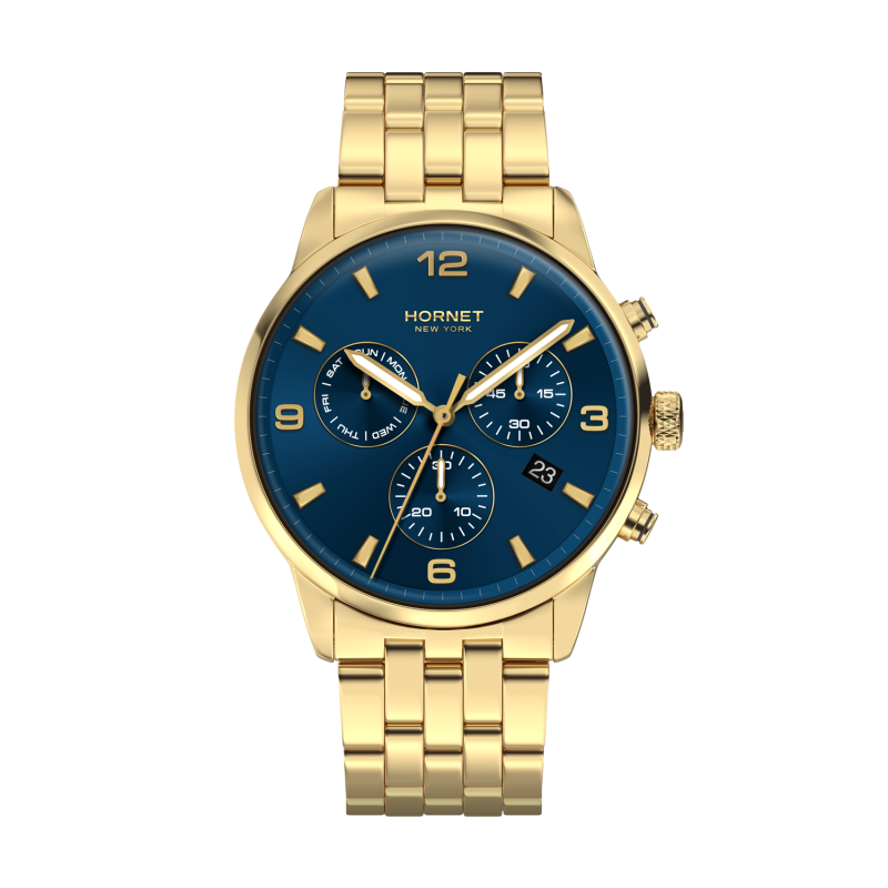 Hornet Performance Marquis — złoty zegarek męski chronograf
