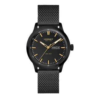 Hornet NYC Bronx — czarny zegarek męski Swiss Movement