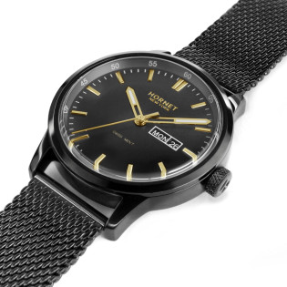 Hornet NYC Bronx — czarny zegarek męski Swiss Movement