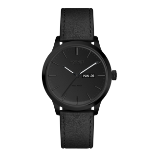 Hornet NYC Brooklyn — czarny zegarek męski Swiss Movement