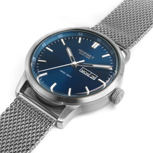 Hornet NYC Staten Island — srebrny zegarek męski Swiss Movement