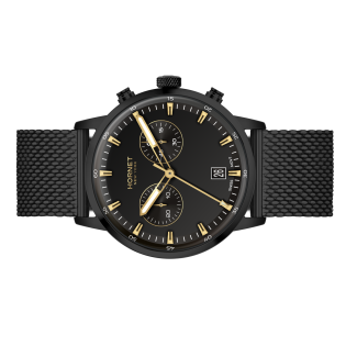 Hornet Hudson Alabama — czarny zegarek męski chronograf